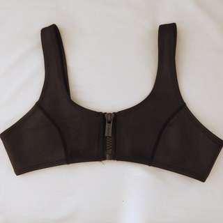 Hoaka Swimwear all dark top XS