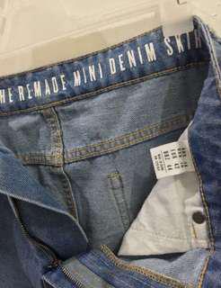 cotton on denim skirt