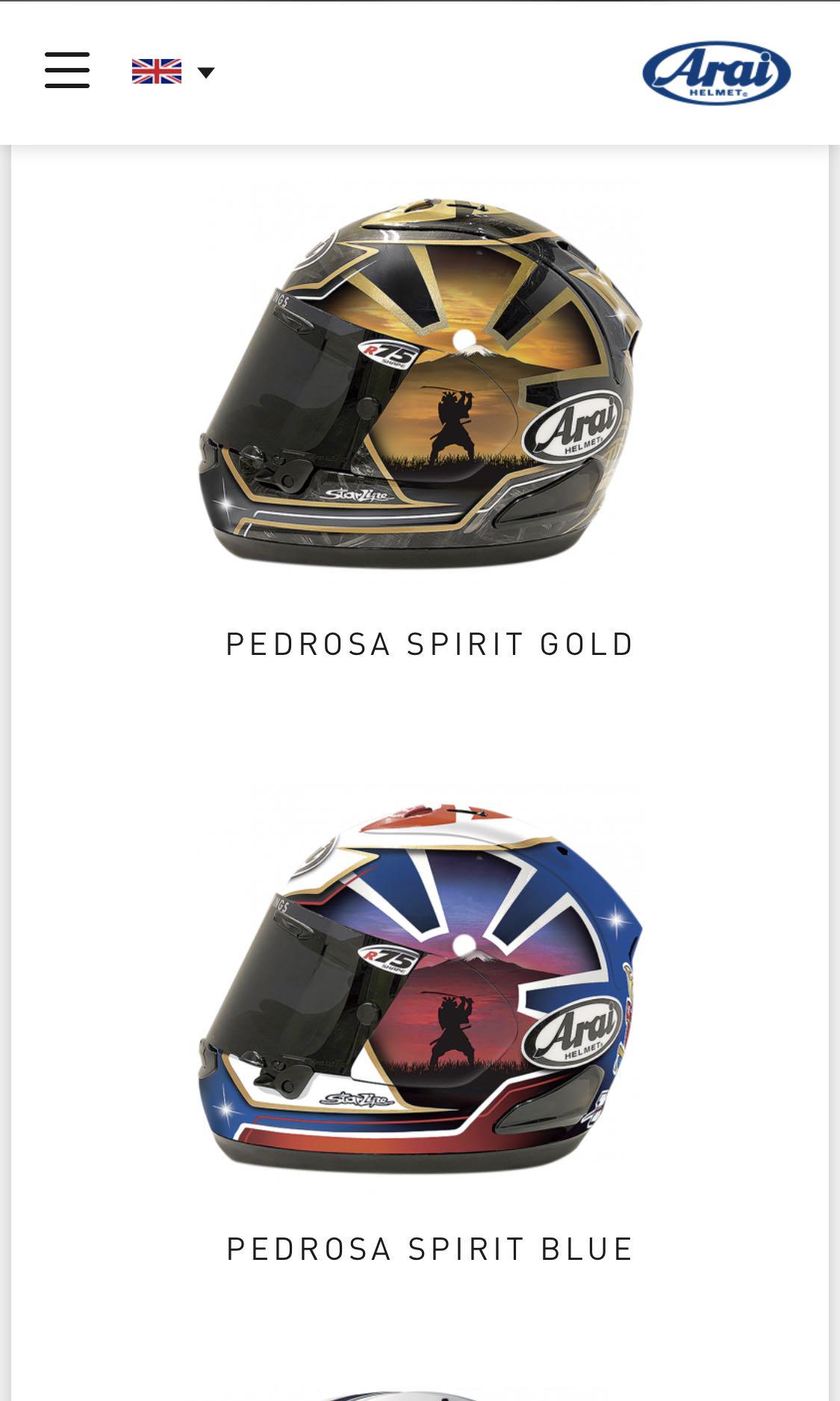 Arai top spirit blue