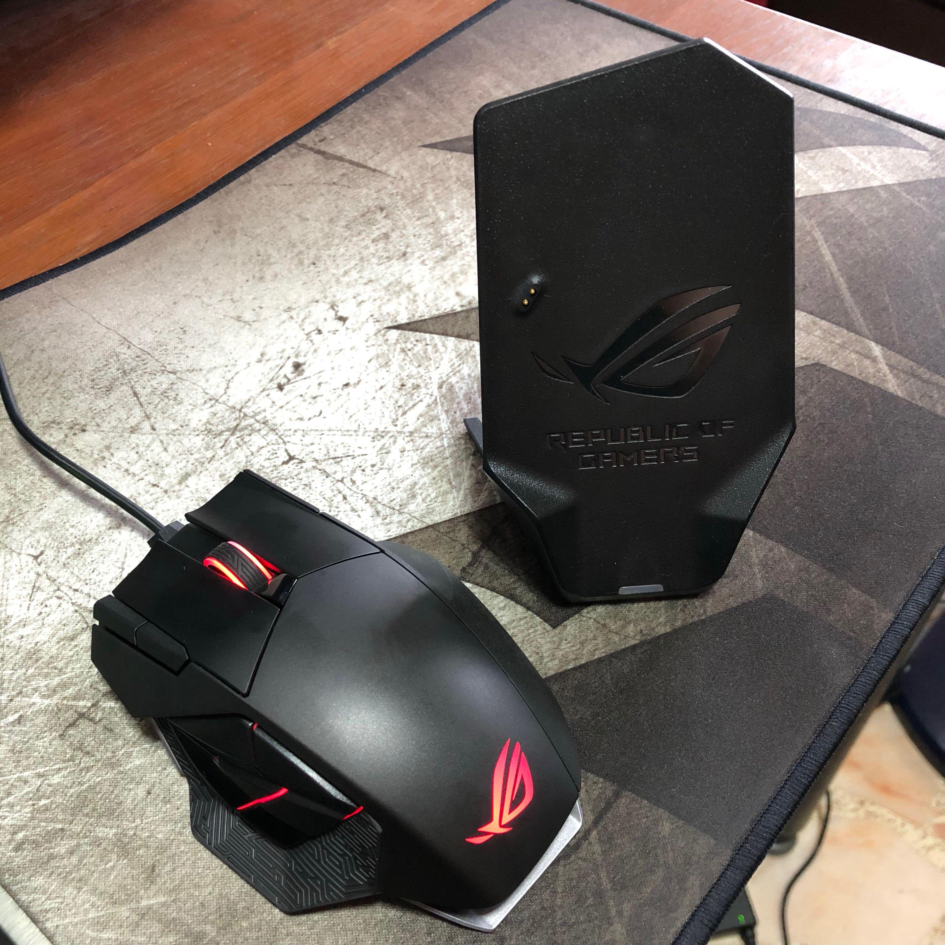 Asus Rog Spatha Wireless Gaming Mouse Computers Tech Parts Accessories Computer Parts On Carousell