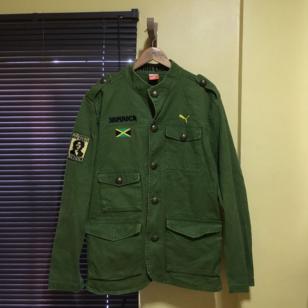 puma jamaica army jacket