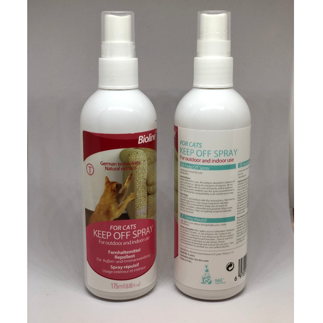 Bioline Keep Off Spray 175ml Cat Repellent Pet Supplies For
