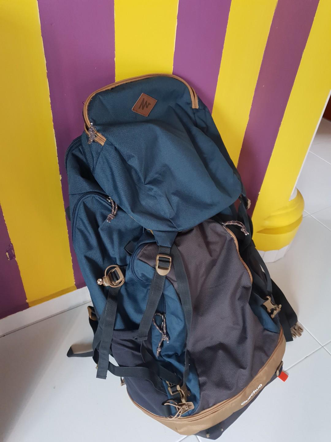 Decathlon 70 litre backpack best sale