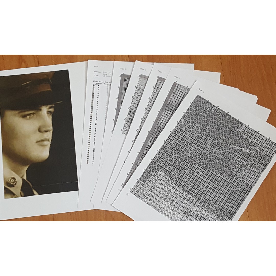 Elvis Cross Stitch Pattern - Cross Stitch Patterns