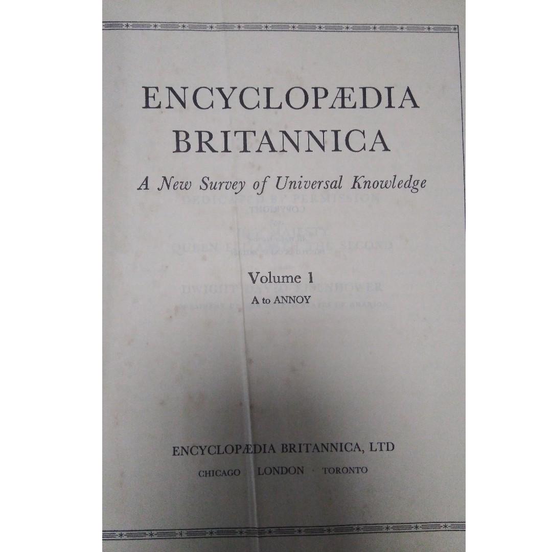 Encyclopedia Britannica 1958 Full Set, Hobbies & Toys, Books