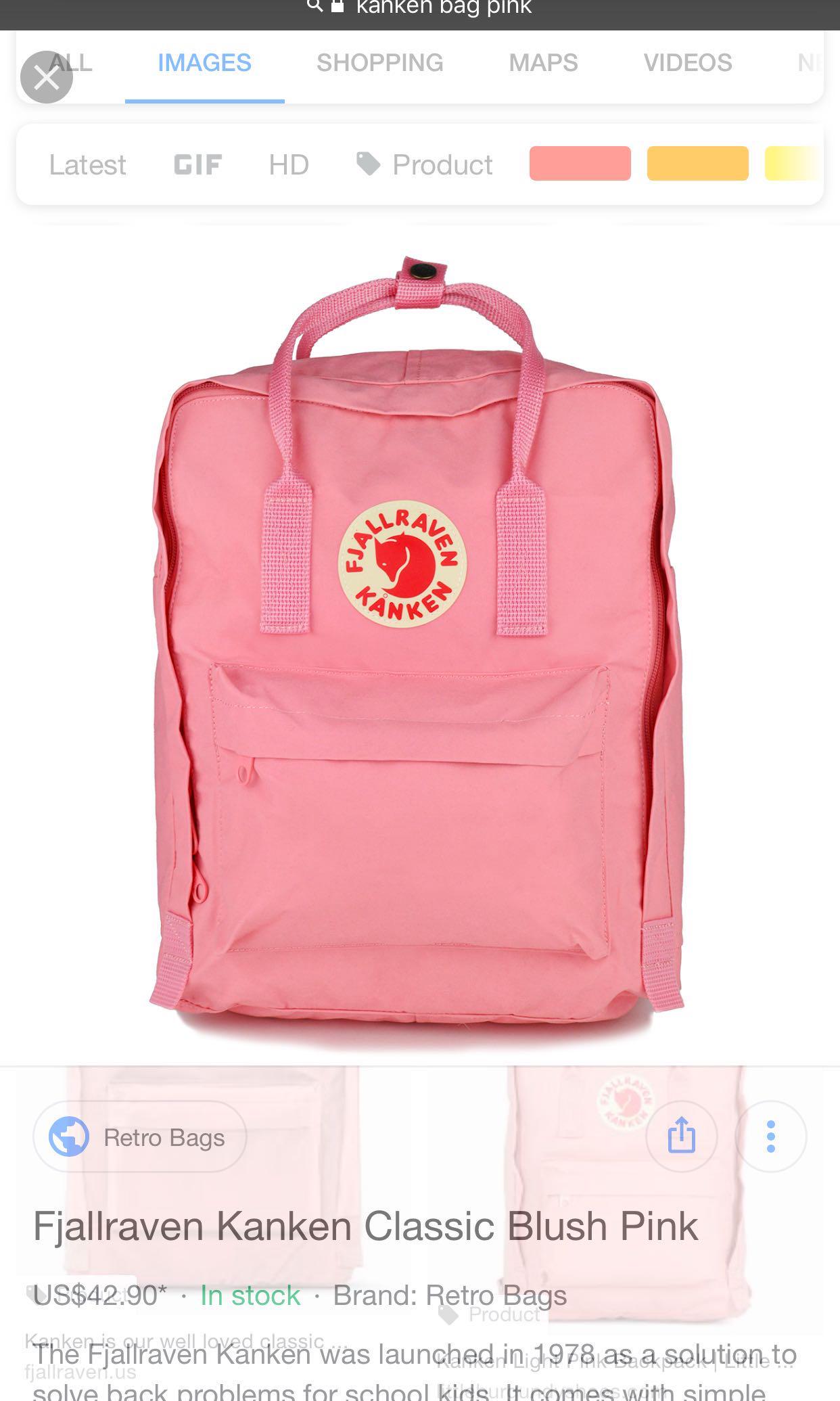 fjallraven kanken blush