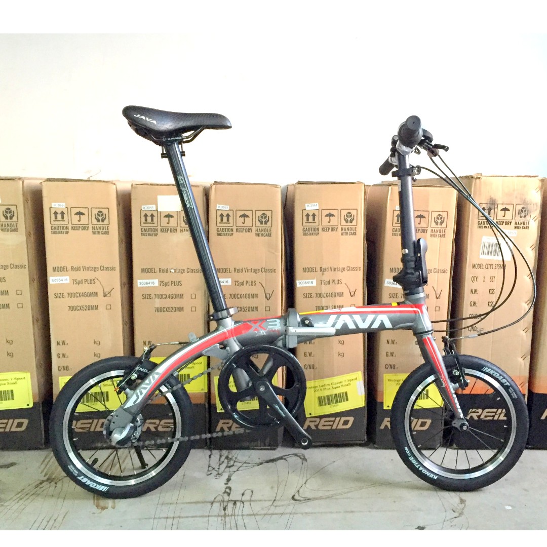 java folding bike