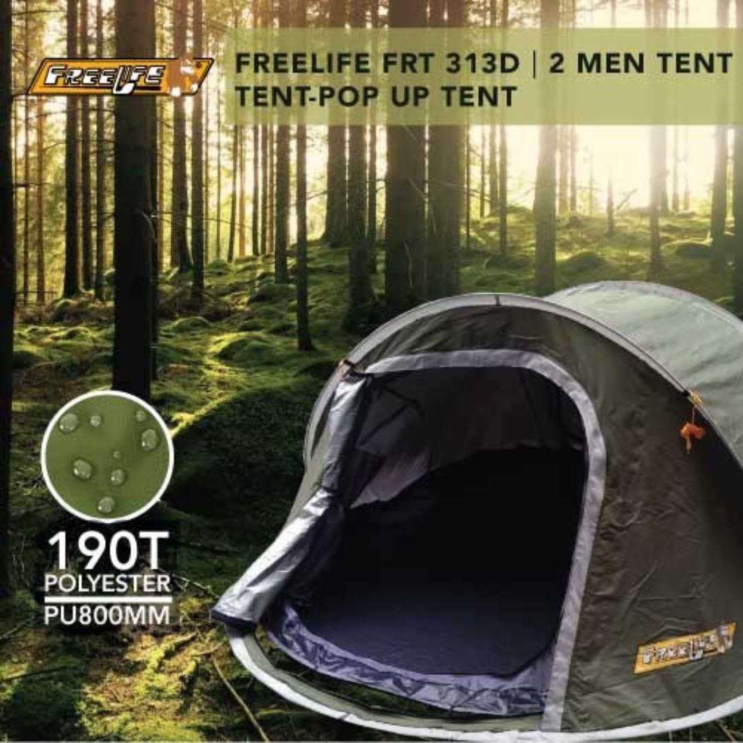 Freelife Frt 313d 2 Men Pop Up Tent Sports Other On Carousell