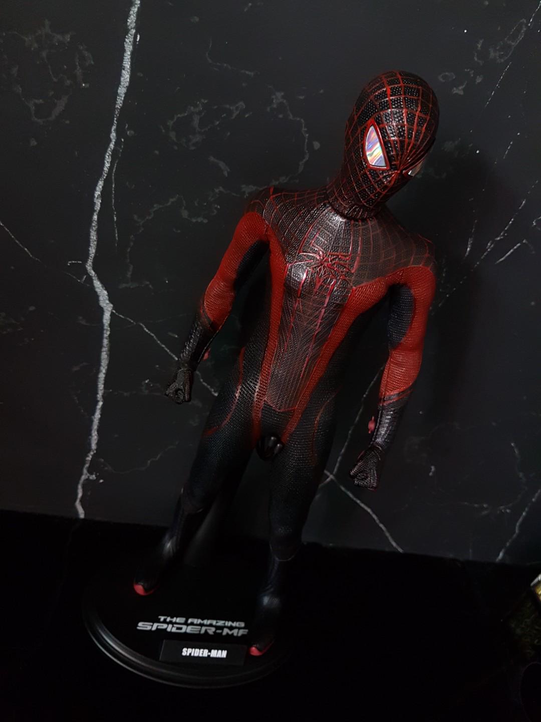 Hot Toys Miles Morales The Amazing Spiderman Custom Painted Toys Games Bricks Figurines On Carousell
