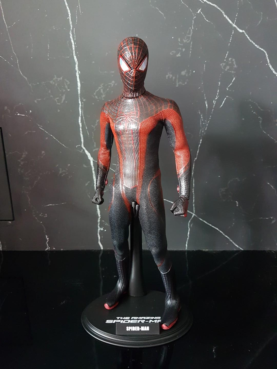 Hot Toys Miles Morales The Amazing Spiderman Custom Painted Toys Games Bricks Figurines On Carousell