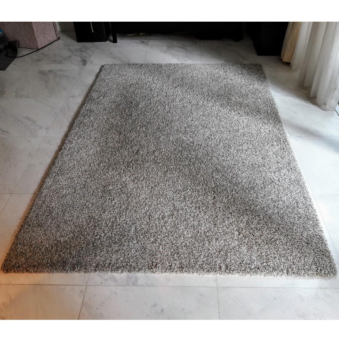 Ikea Alhede Rug Carpet 160x240 Cm Off White Furniture Home