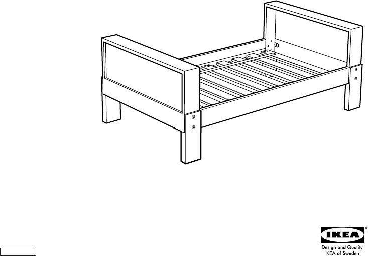Ikea Vikare 312y kid extendable bed, Babies & Kids, Baby Nursery
