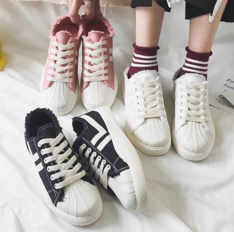 Korean Canvas Sneakers, Women's Fashion 