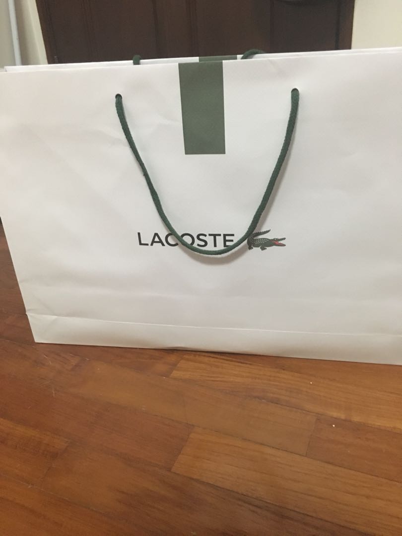 lacoste paper bag for sale