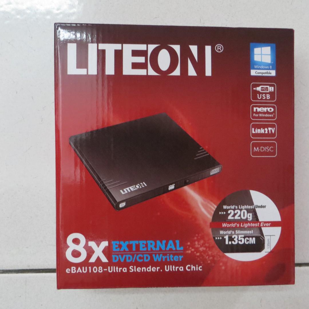 Liteon 8X External DVD/CD Writer eBAU108, Computers & Tech, Parts