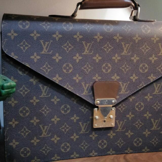 Louis Vuitton Briefcase Document not prada hermes gucci coach mk