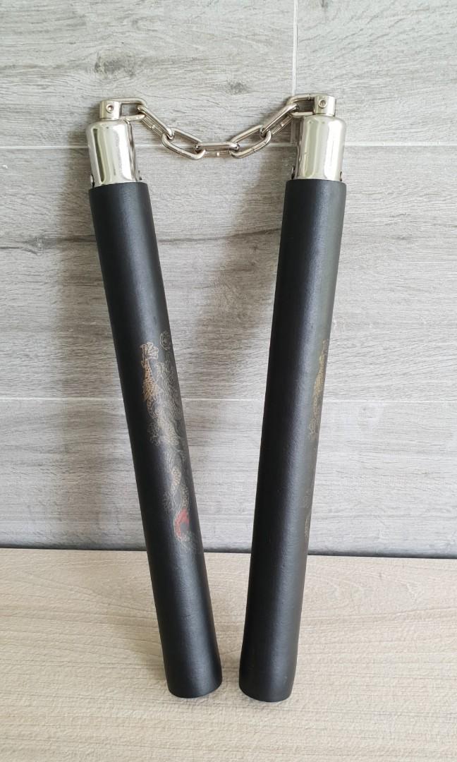 Martial Arts Nunchucks/Nunchaku with Dragon imprint Chinese Kung Fu