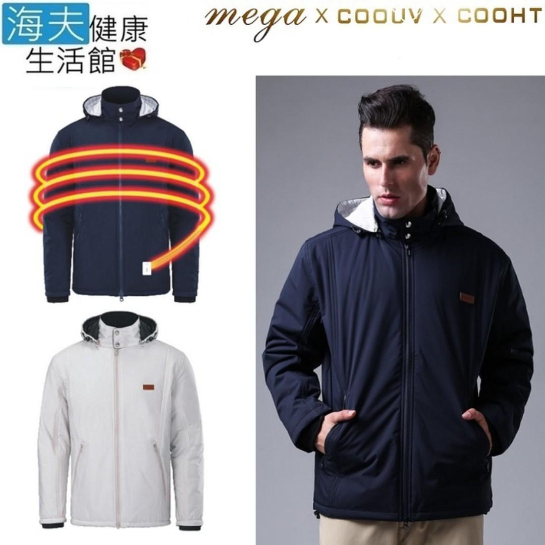 海夫健康生活館 Mega Cooht 3m 日本男用電熱加熱外套 Ht M401 他的時尚 外套在旋轉拍賣