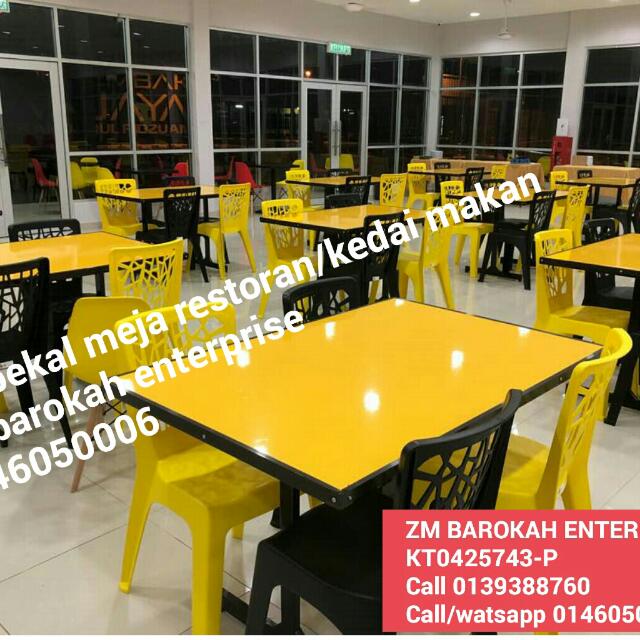  MEJA  RESTORAN CAFE KEDAI  MAKAN  Home Furniture 