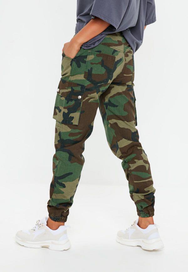 Missguided camouflage cargo pants trousers size UK 6  eBay