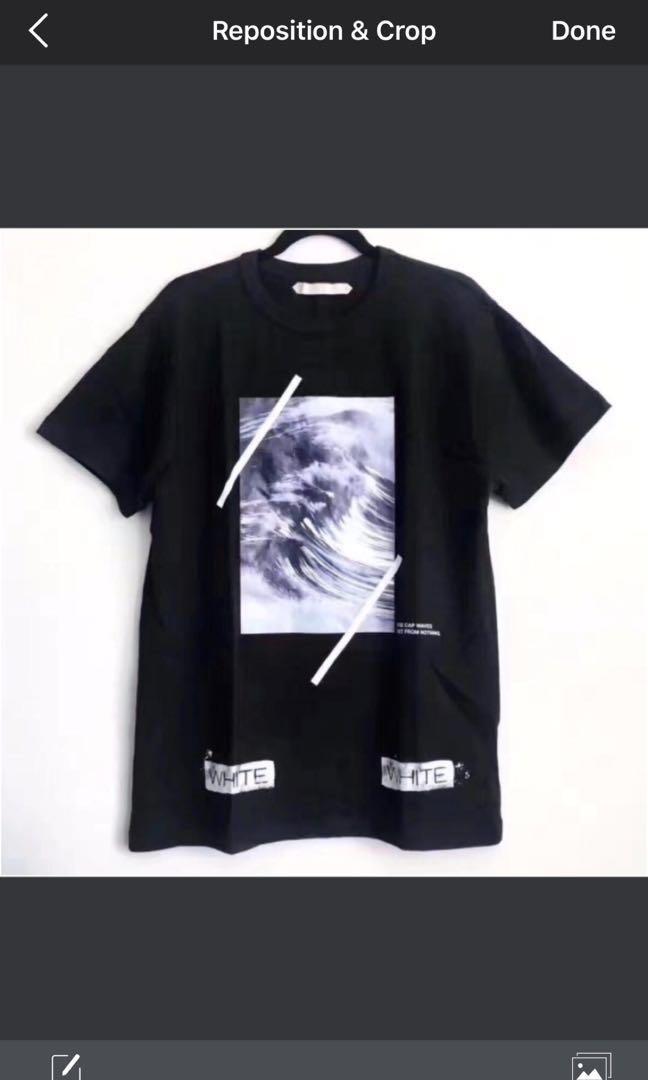 off white wave tee