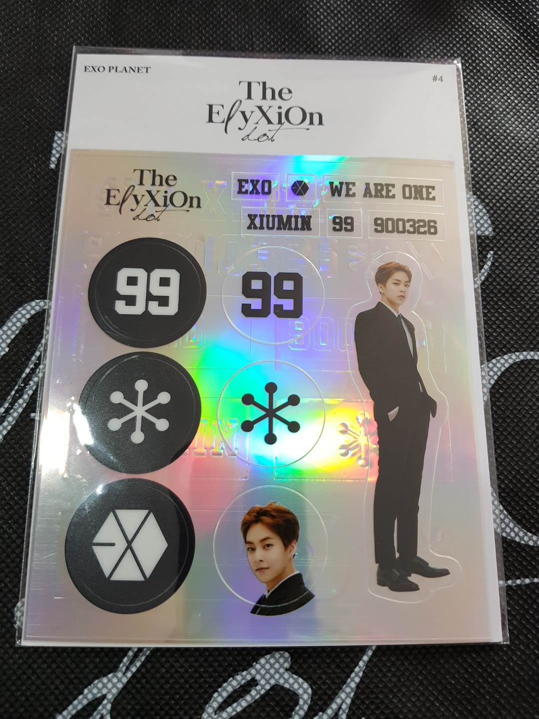 Onhand Official Exo Elyxion Dot Deco Sticker Xiumin No Pc K Wave