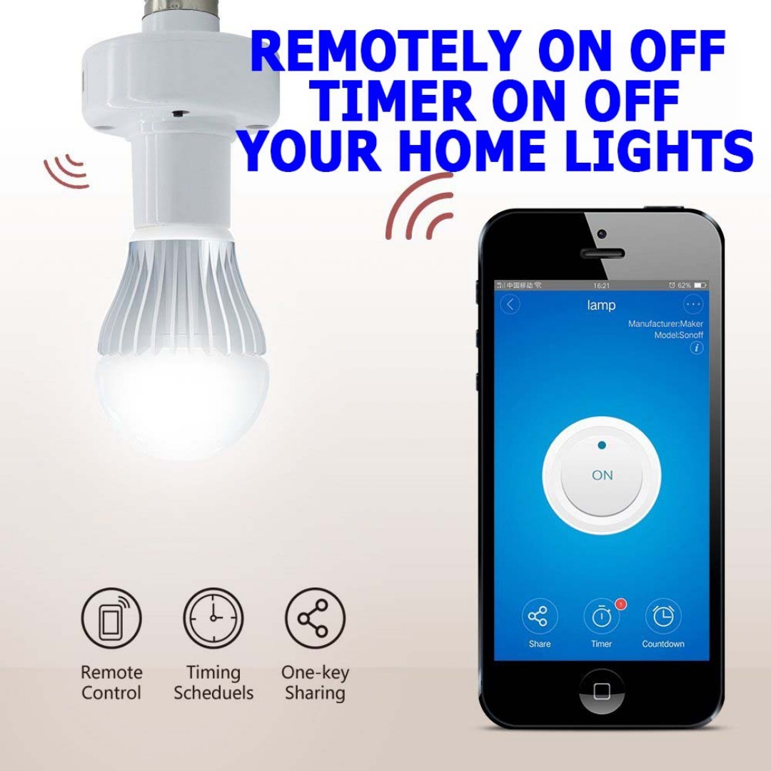 Remote Control Wifi Wireless Light Switch Timer Smart Phone
