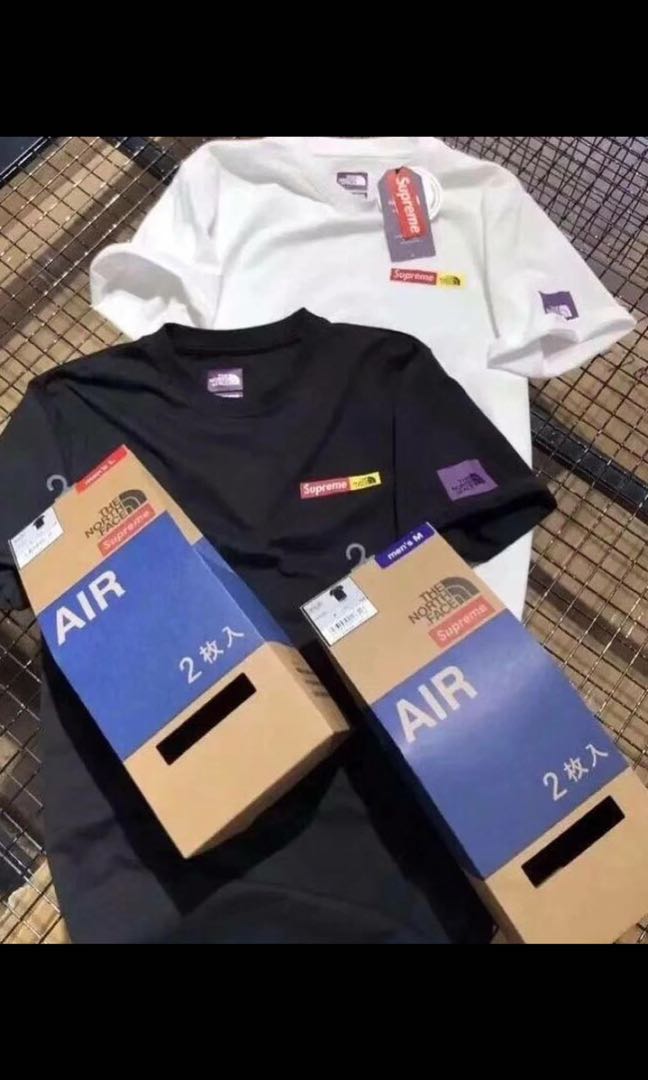 supreme x the north face tee