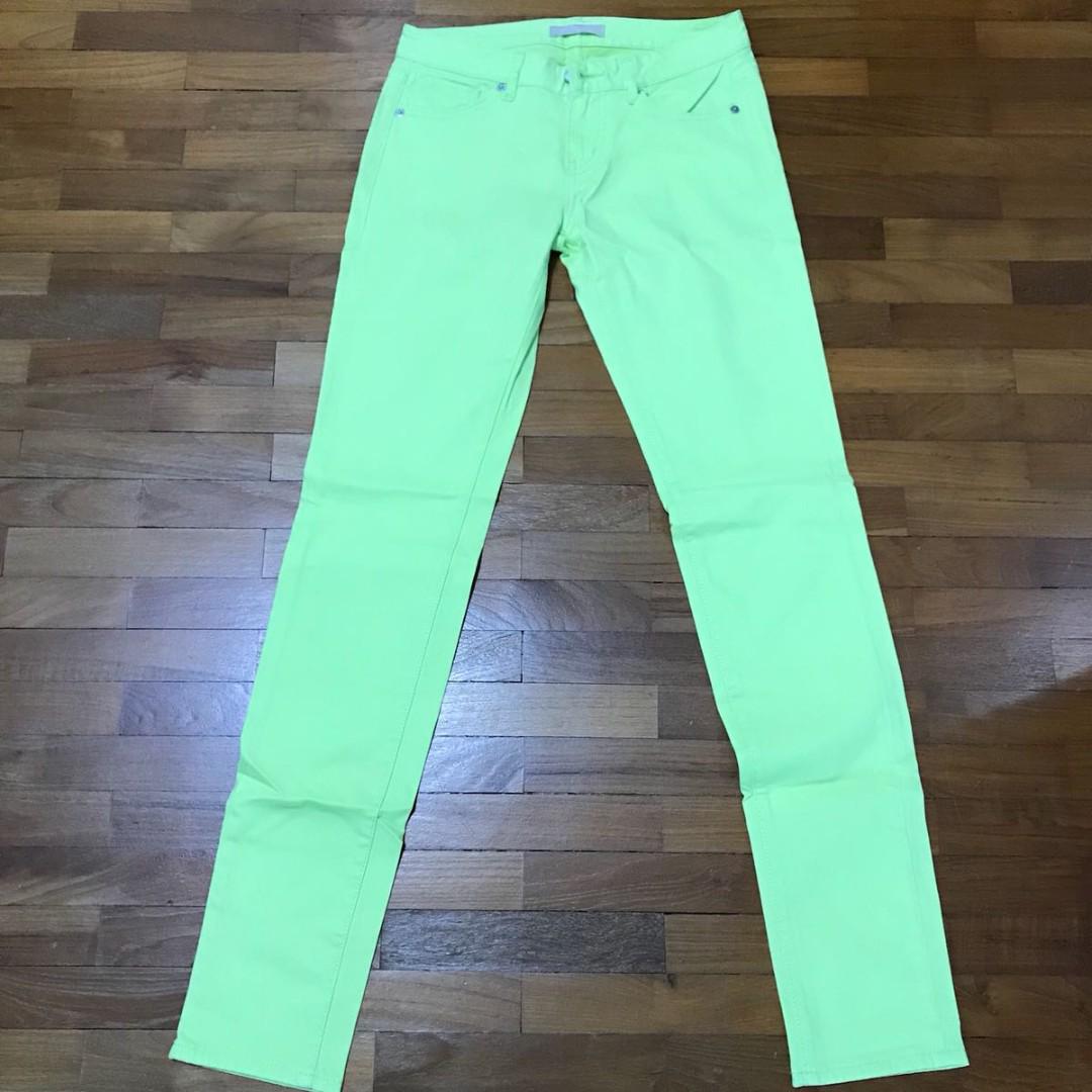 lime green jeans womens