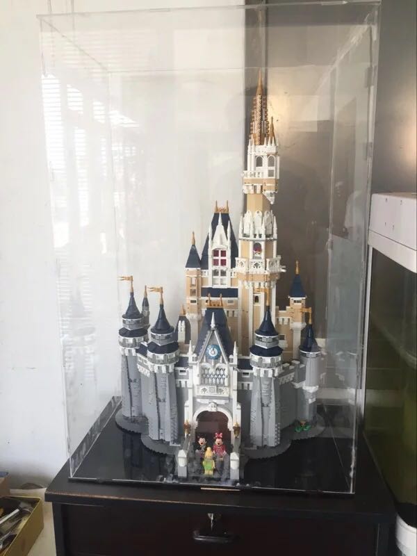 lego disney castle display case