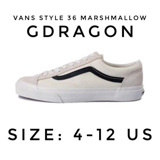 black and white vans size 4