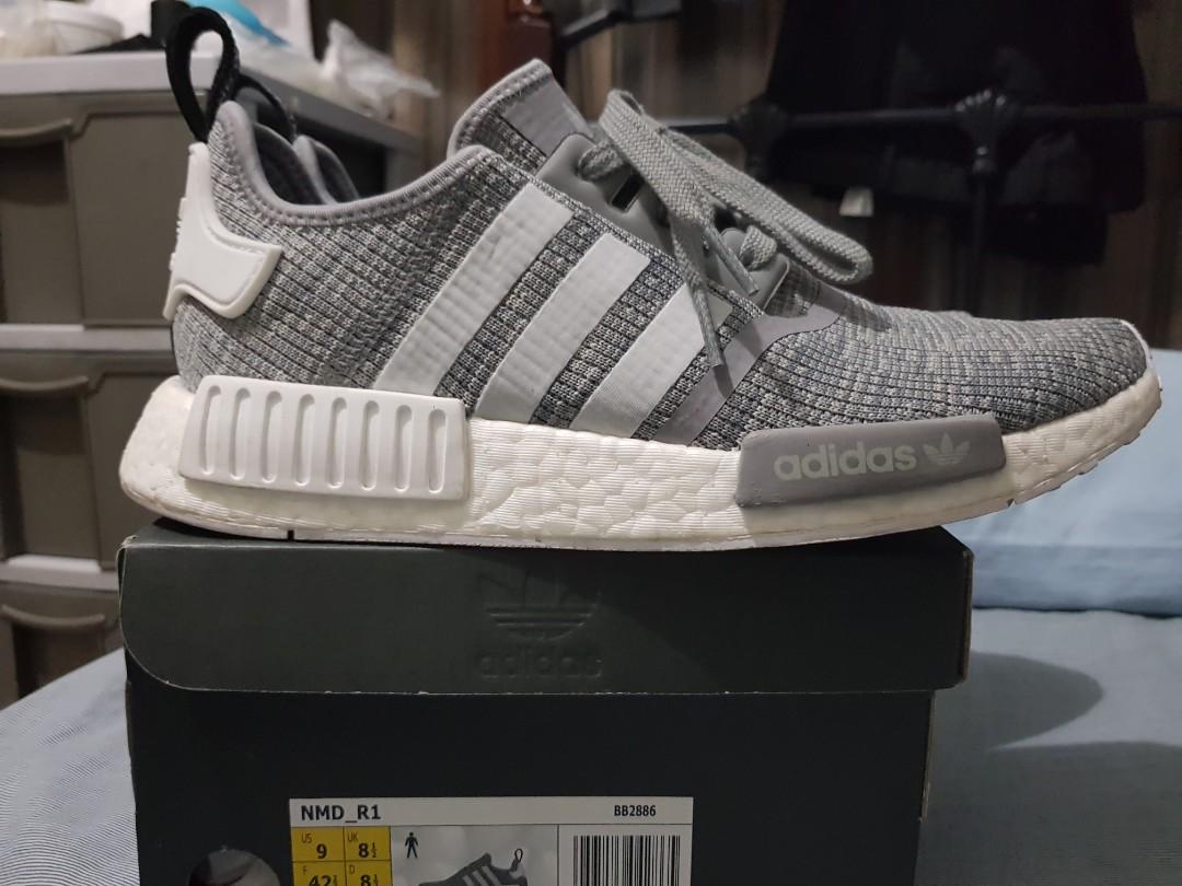 Adidas NMD R1 Gray, Fashion, Footwear, Sneakers on Carousell