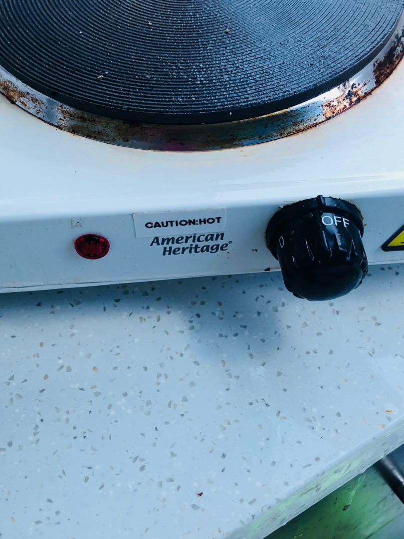 American Heritage Hot Plate Electric Stove, Furniture & Home Living