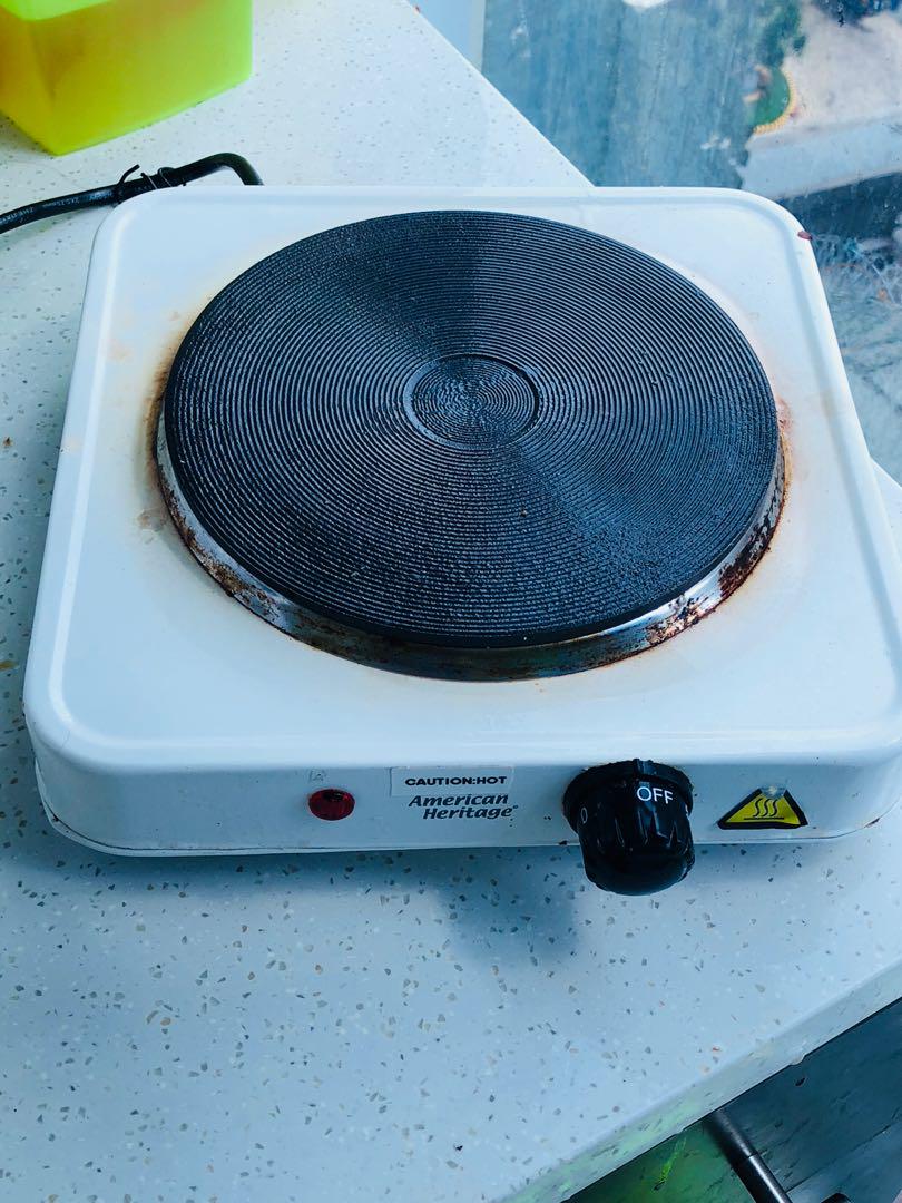 American Heritage Hot Plate Electric Stove, Furniture & Home Living