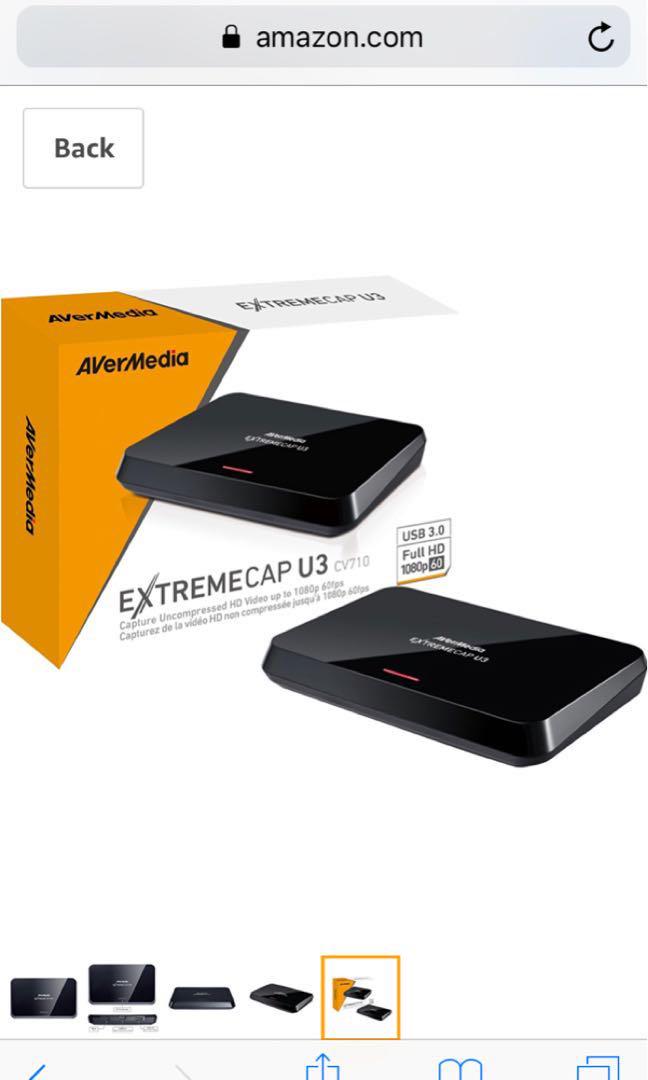 Avermedia Extremecap U3 AVerMedia ExtremeCap U3 Video