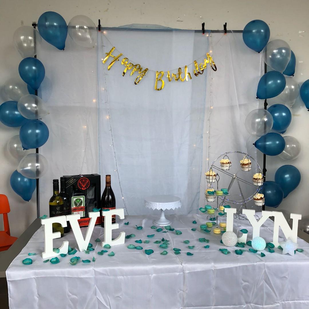 Birthday Decorations Backdrop Stand Decorations And Table
