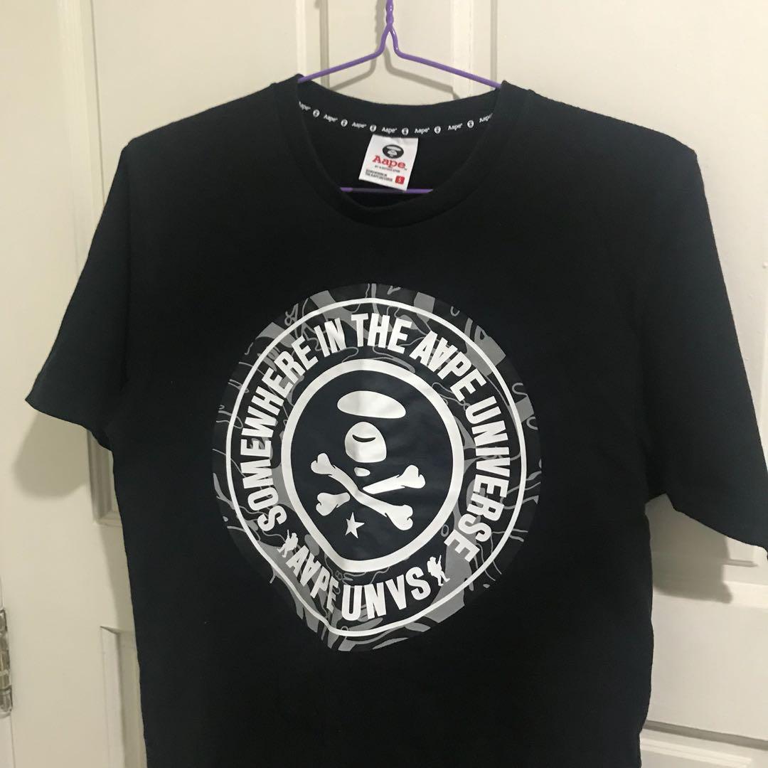Bape X pe Somewhere In The pe Universe Men S Fashion Tops Sets Tshirts Polo Shirts On Carousell