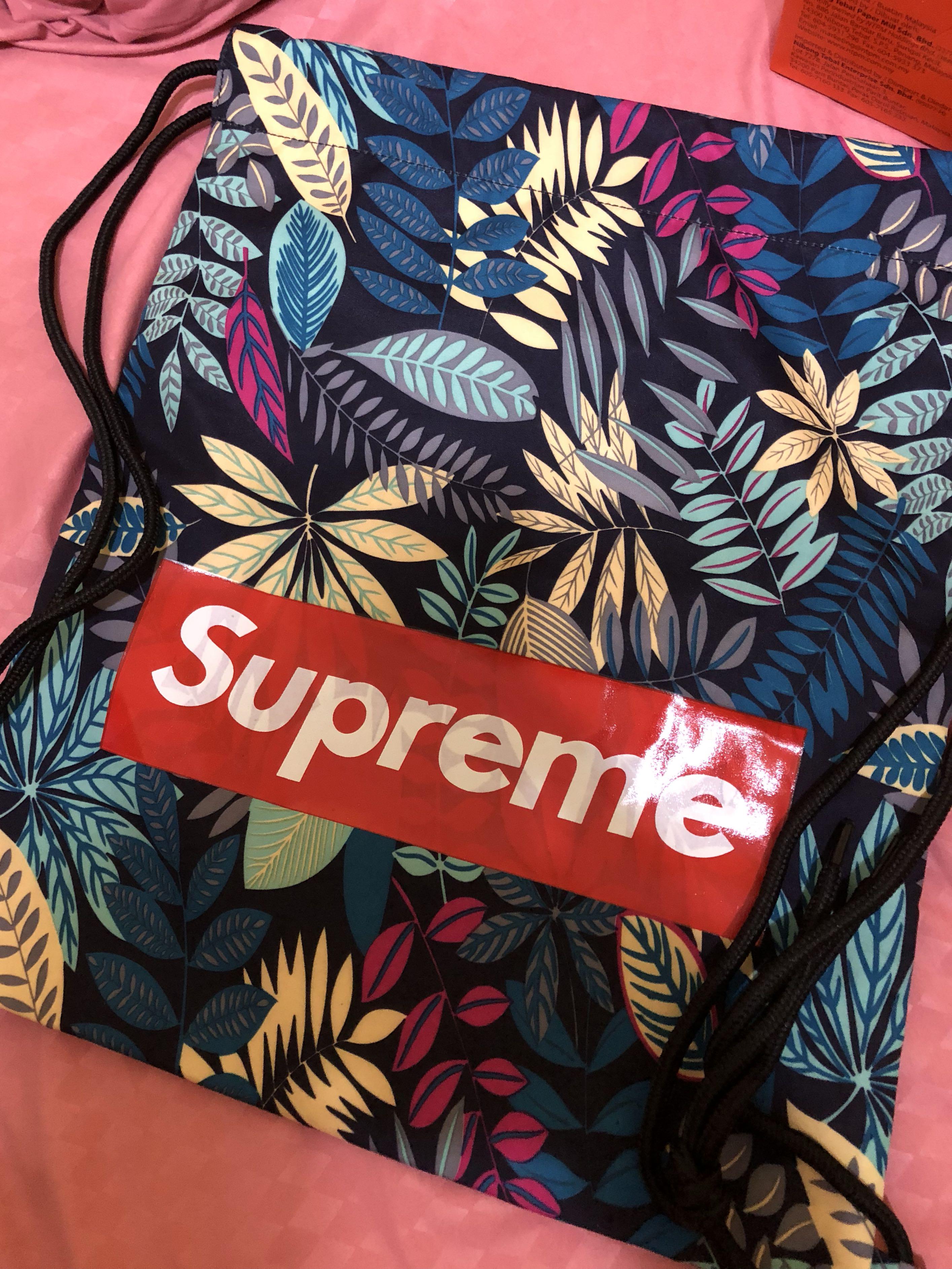 BNIP Supreme drawstring bag Everything Else on Carousell
