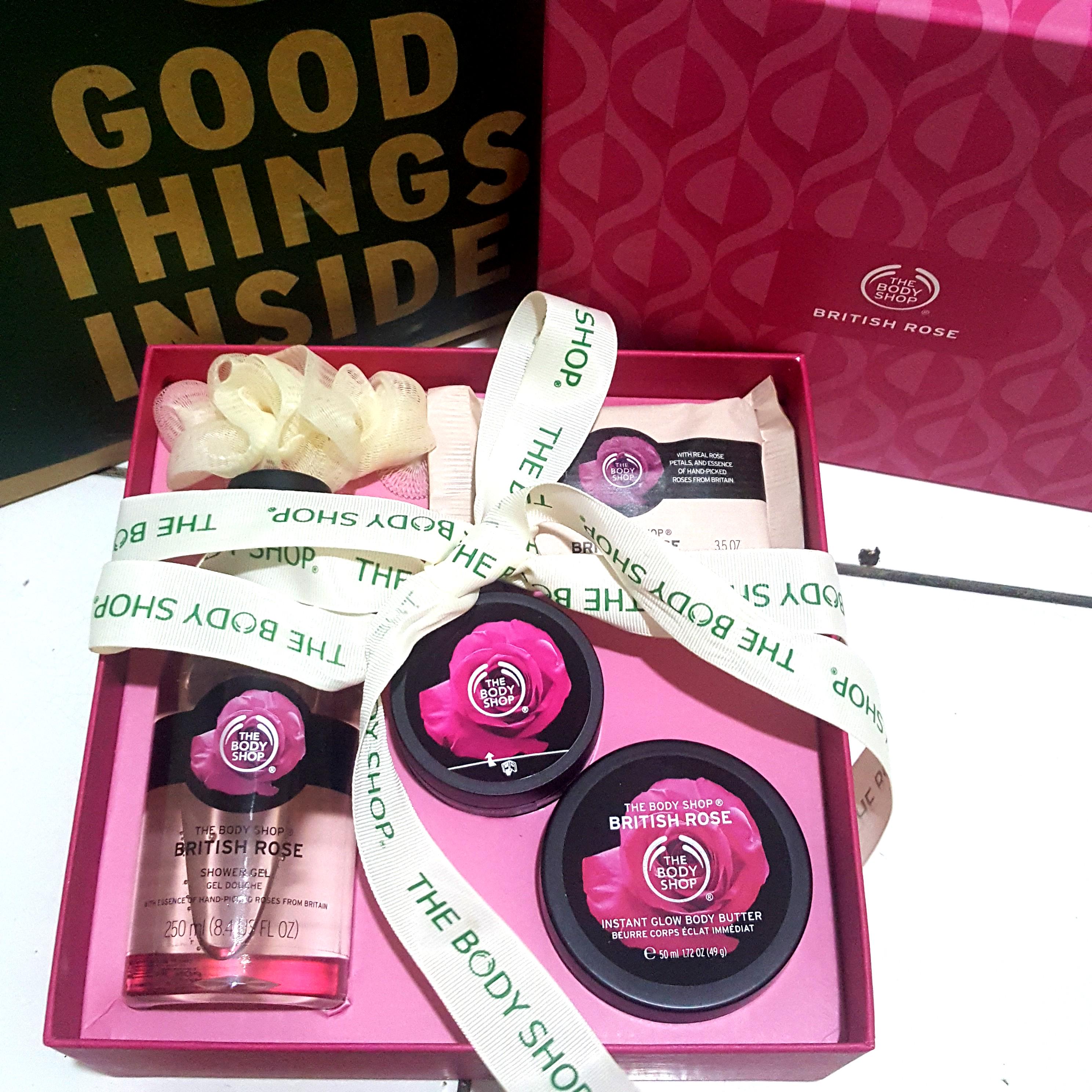 British Rose Gift Set Paket Seserahan Kesehatan Kecantikan Kulit Sabun Tubuh Di Carousell