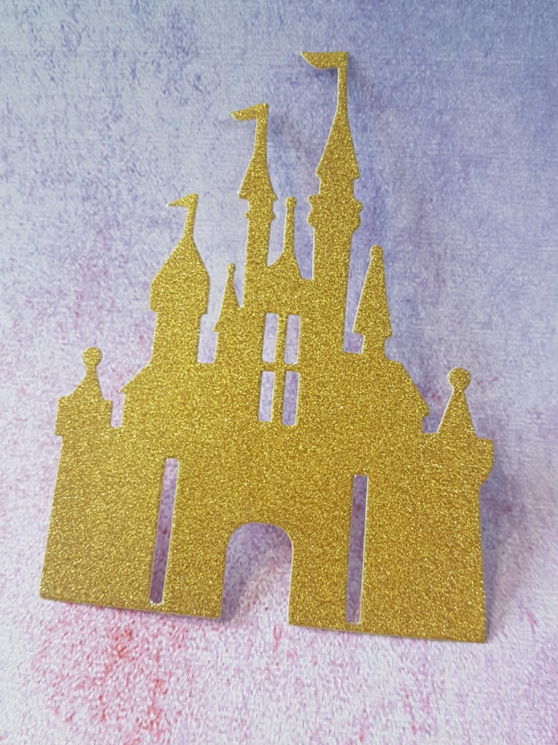 Castle Cake Topper Gold Food Drinks Baked Goods On Carousell