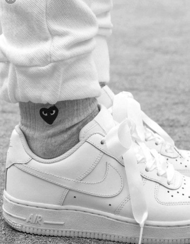 comme des garcons heart socks