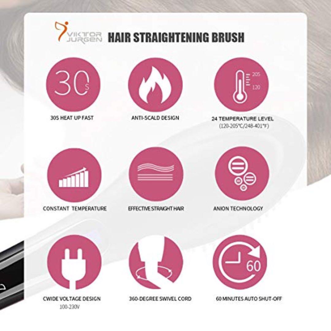 E29 VIKTOR JURGEN Hair Straightener Brush Beauty Personal Care Hair on Carousell