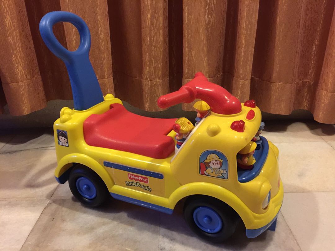 Fisher price school bus ride on deals