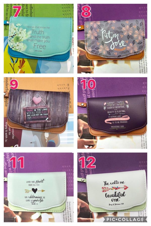 FAITHFOLD Women's 100% Genuine Leather WALLET with NEW TESTAMENT Bible Insert | UK