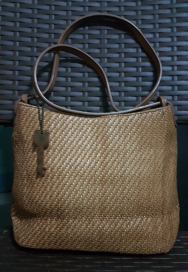 Fossil Woven Bag, Women's Fashion, Bags 