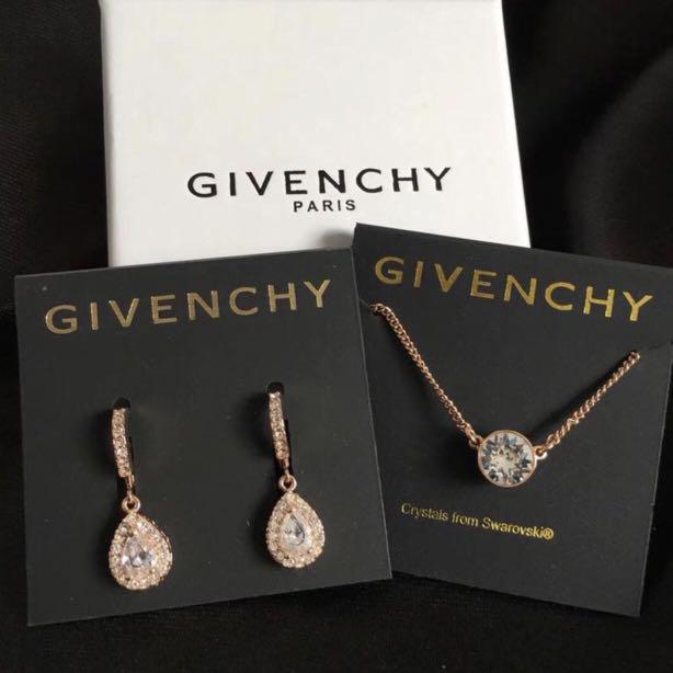 Givenchy earring and necklace set, Women's Fashion, Jewelry & Organisers,  Necklaces on Carousell