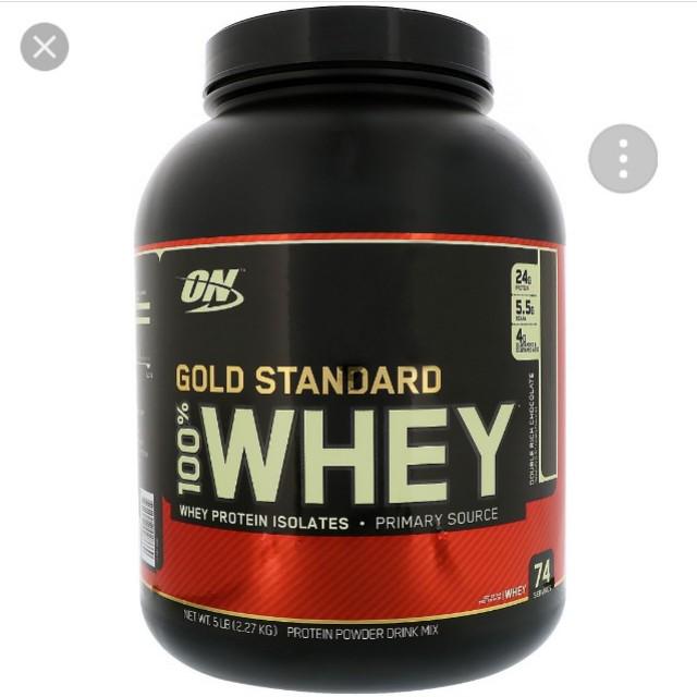 GNC optimum nutrition (5LB) gold standard whey protein 100 double