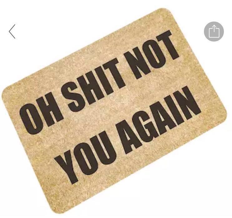 Instock Door Mat Kitchen Rug Oh Shit Furniture Home Decor