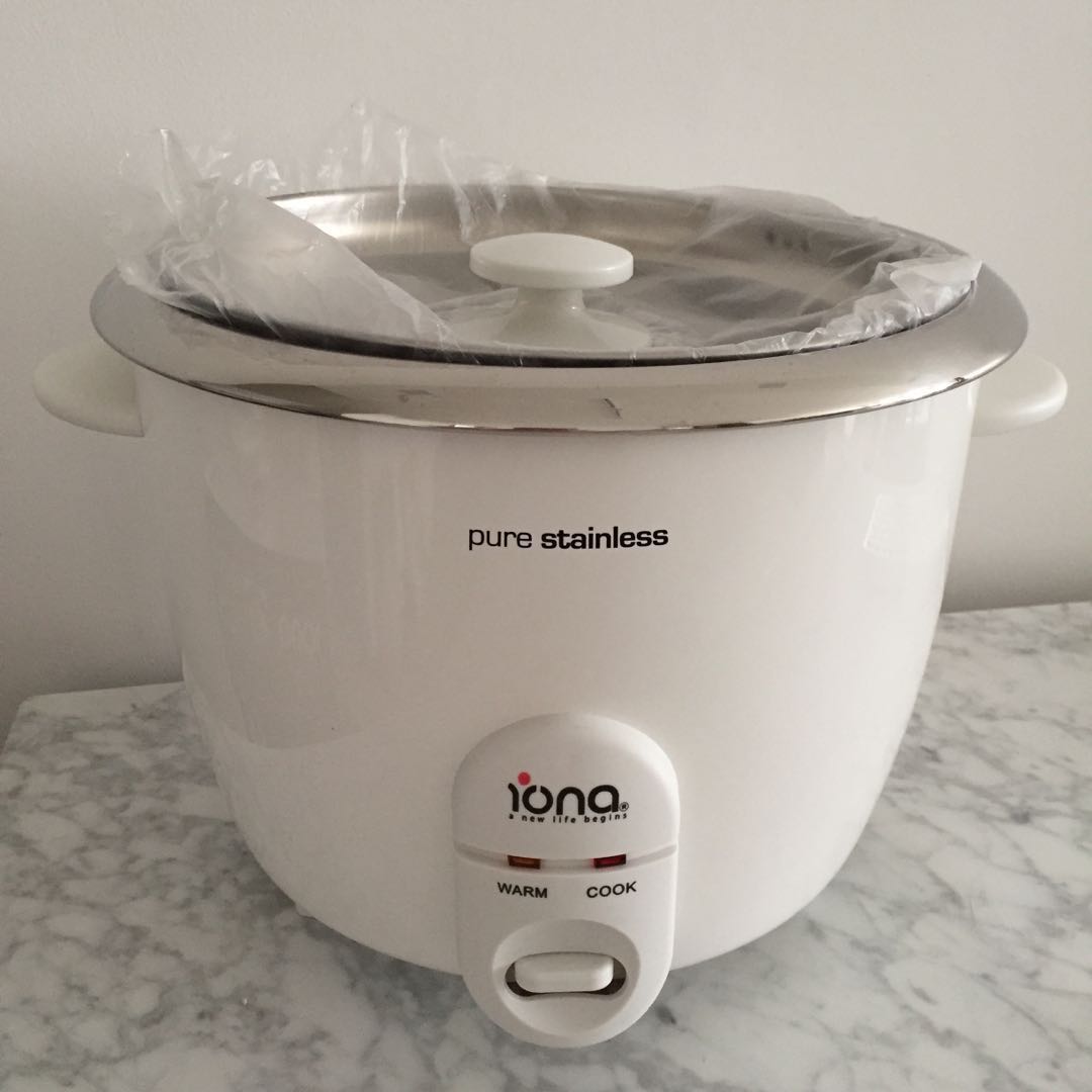 Iona Pure Stainless Steel Rice Cooker with Steamer