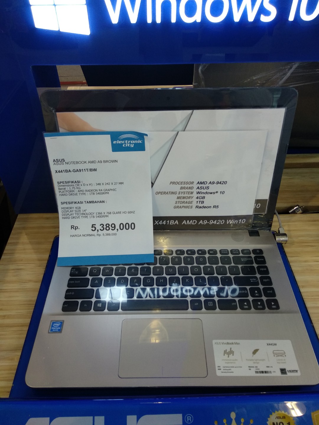 Laptop Asus X555b Amd A9 9420 Ram 4gb Hdd 1tb Win10 Dvd Shopee Indonesia
